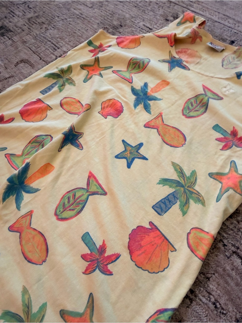 Kapalua Tropical Print swim cover up or casual dress - Picture 3 of 4